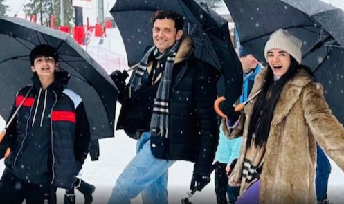 The first image of Hrithik Roshan with his children