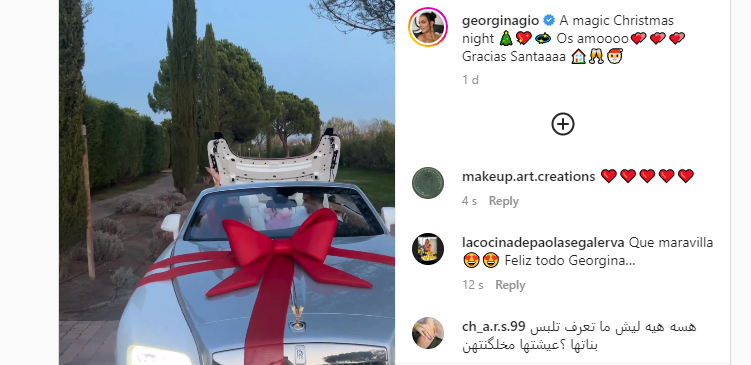 Cristiano Ronaldo received a gift from his partner in the form of an $8 million Rolls Royce