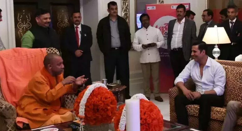 Yogi Adityanath met Bollywood celebrities in Mumbai
