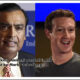 Mukesh Ambani ,Mark Zuckerberg