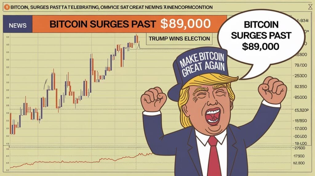 Bitcoin Surges Past $89,000: A New Era in Cryptocurrency Amid Trump's Election Win 145 Bitcoin Donld Trump