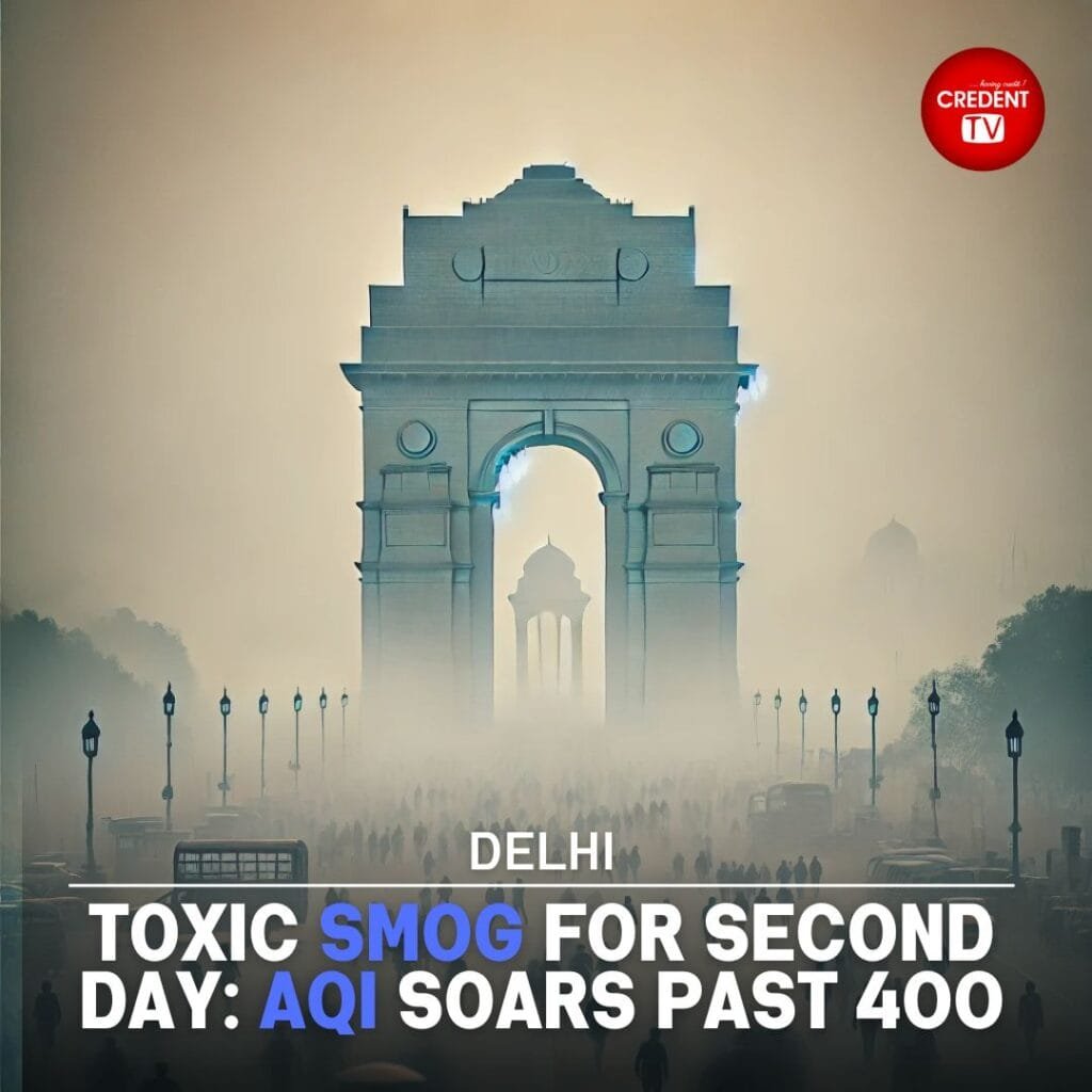 Delhi Chokes Under Toxic Smog for Second Day GRAP 4