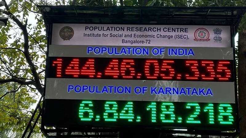 Bengaluru's Digital Population Clock: Real-Time Tracking of Karnataka and India's Demographics 101 digital population clock