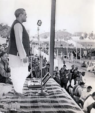 Atlaji addressing political rally with kaushal ji