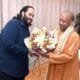 Anant Ambani's Courtesy Visit to UP CM Yogi Adityanath: A Gesture of Diplomacy and Community Engagement 158 anant ambani