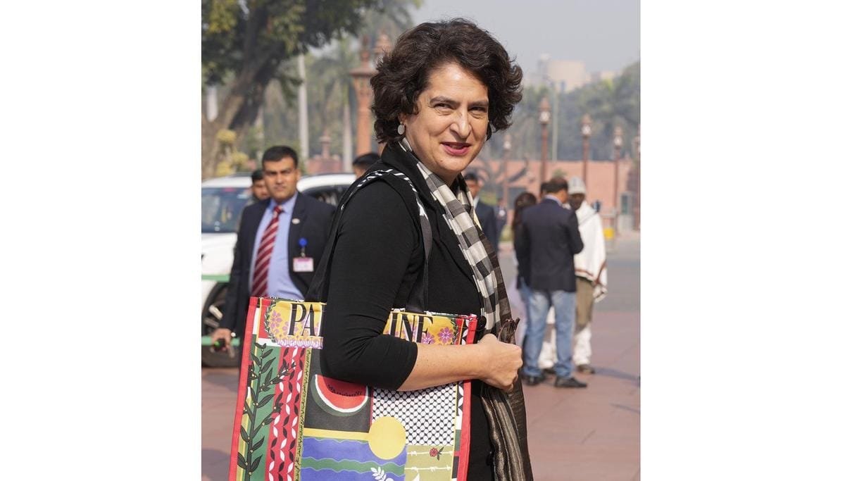 Ex-Pak Minister Praises Priyanka Gandhi for Palestine Bag: A Testament to Cross-Border Solidarity 101 priyanka