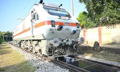 Solar Panel On Rail Track