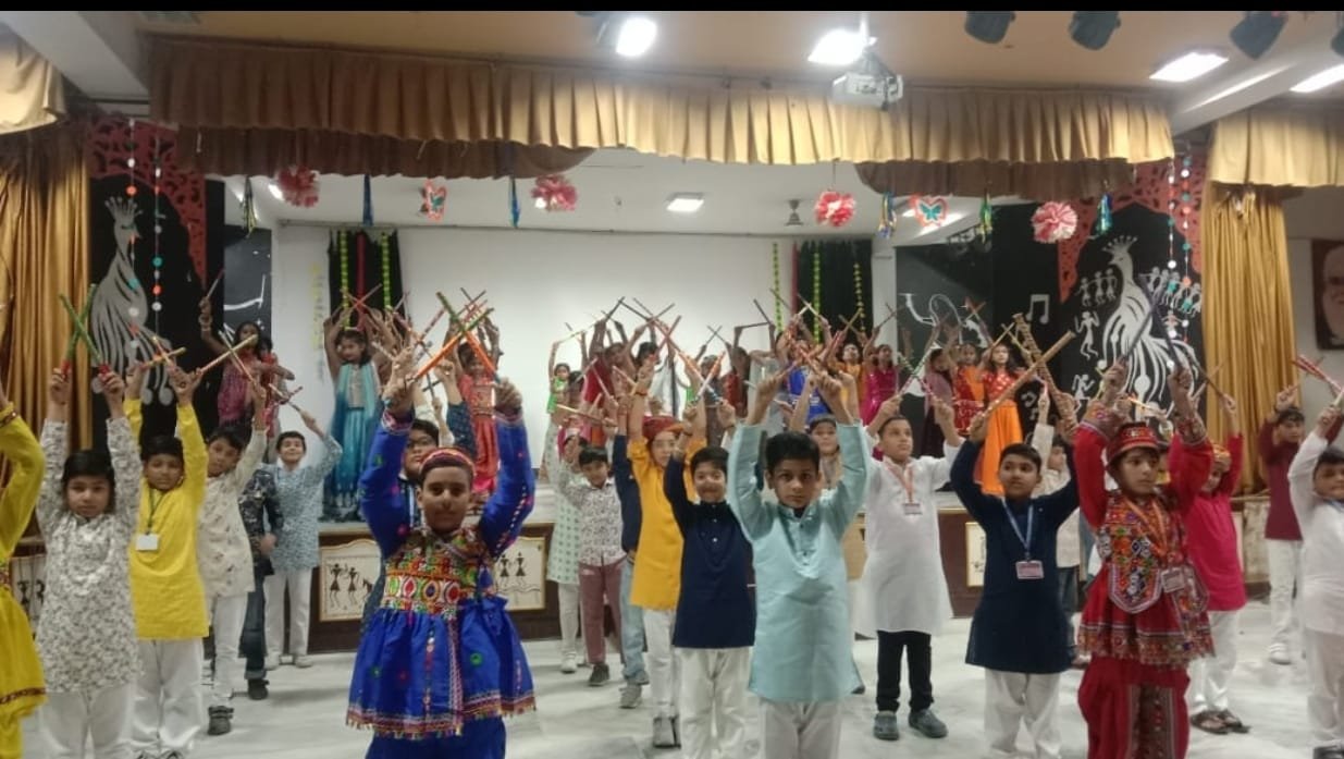 Navratri 2025 Celebration, DAV Centenary Public School Dandiya, Garba Dance, Navratri in Schools- 146 The Navratri 2025 Celebration at DAV Centenary Public School