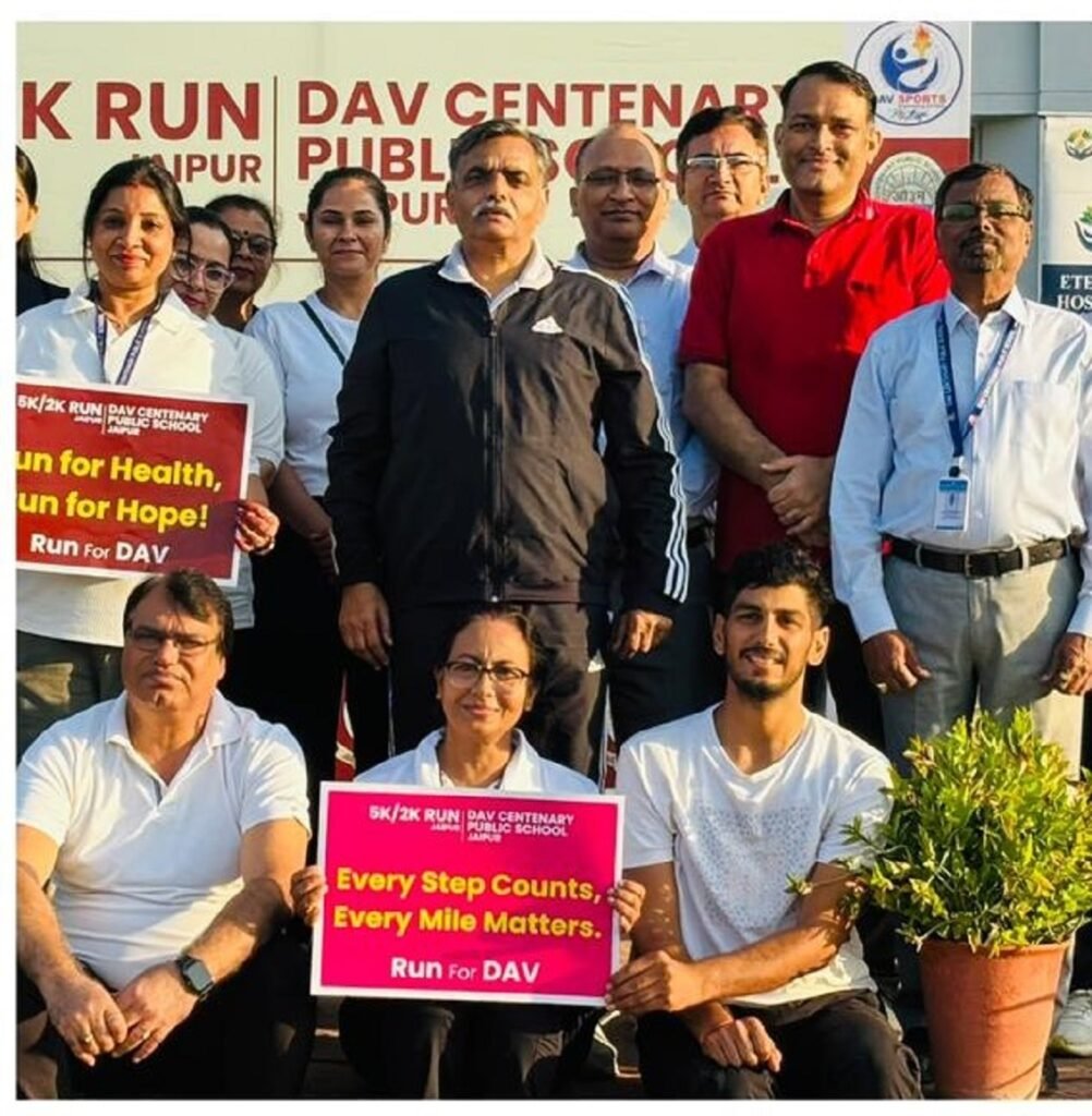 RUN for DAV was a life-changing mini marathon in Jaipur that promoted fitness, unity, and health among students — 140 The RUN for DAV 1