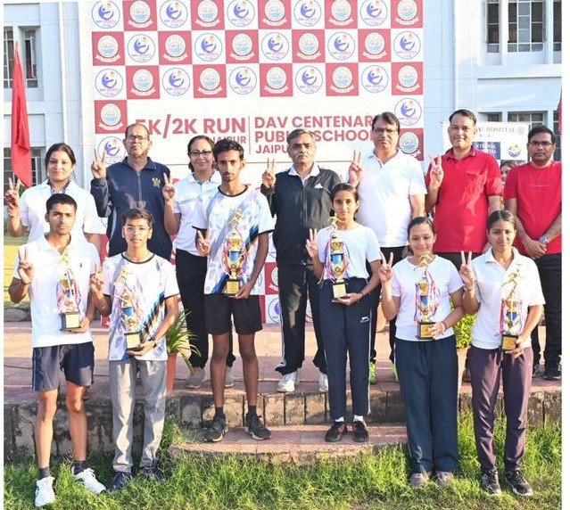 RUN for DAV was a life-changing mini marathon in Jaipur that promoted fitness, unity, and health among students — 141 The RUN for DAV 2