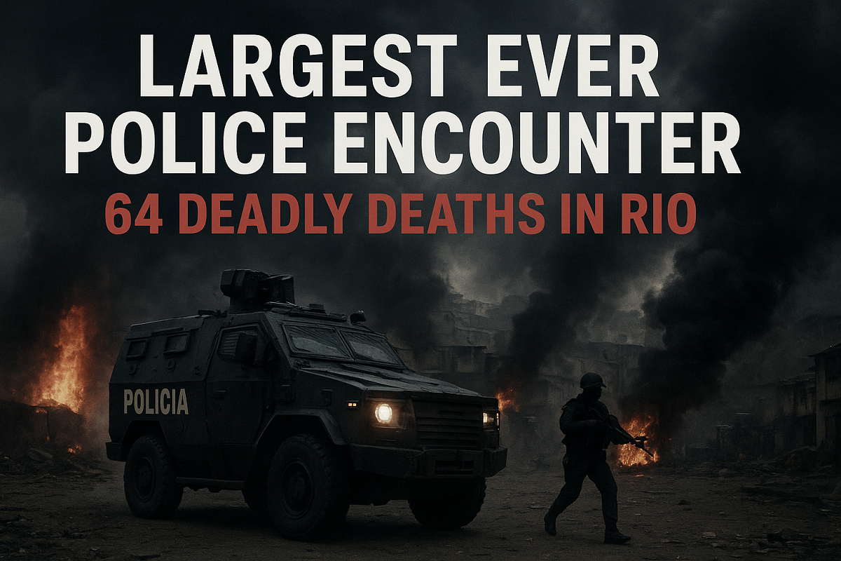 Largest Ever Police Encounter in Rio de Janeiro leaves 64 dead, 81 arrested as authorities- 157 The largest ever police encounter