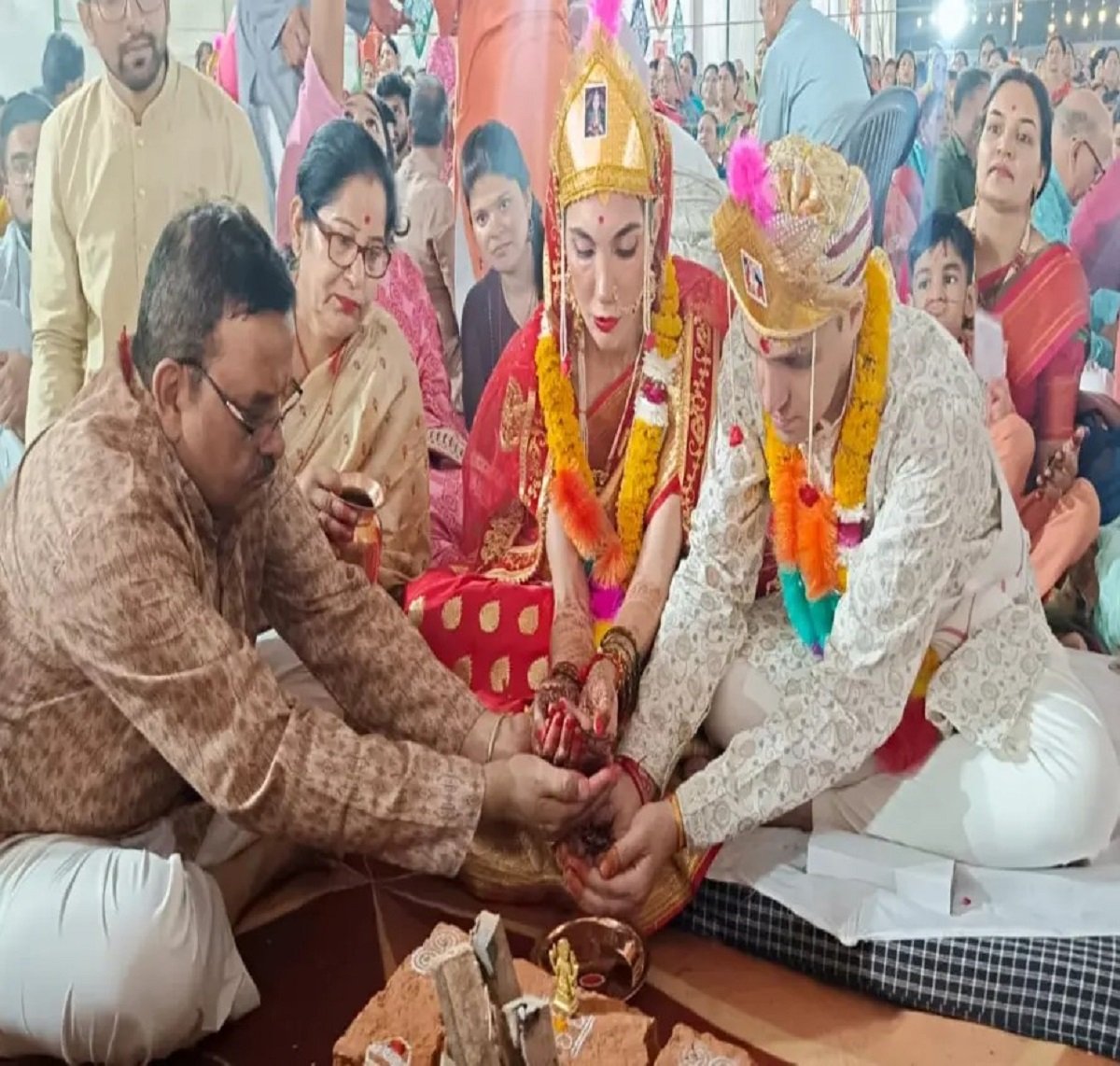International mass wedding Jaipur brought together 39 couples from six countries in a powerful cultural celebration of tradition and unity- 162 The venue selected for the International mass wedding Jaipur was the Housing Board