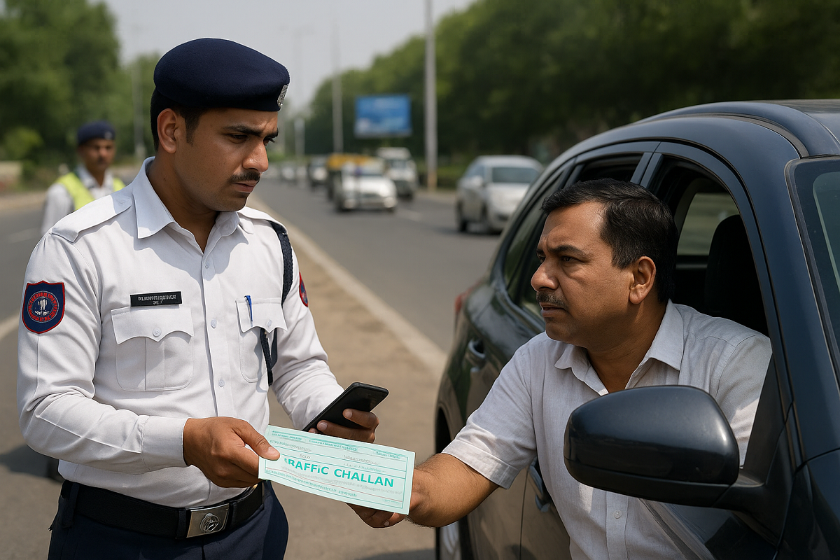 Rajasthan Traffic Police Action has targeted over 100,000 vehicles in just eight days- 166 The Rajasthan Traffic Police Action