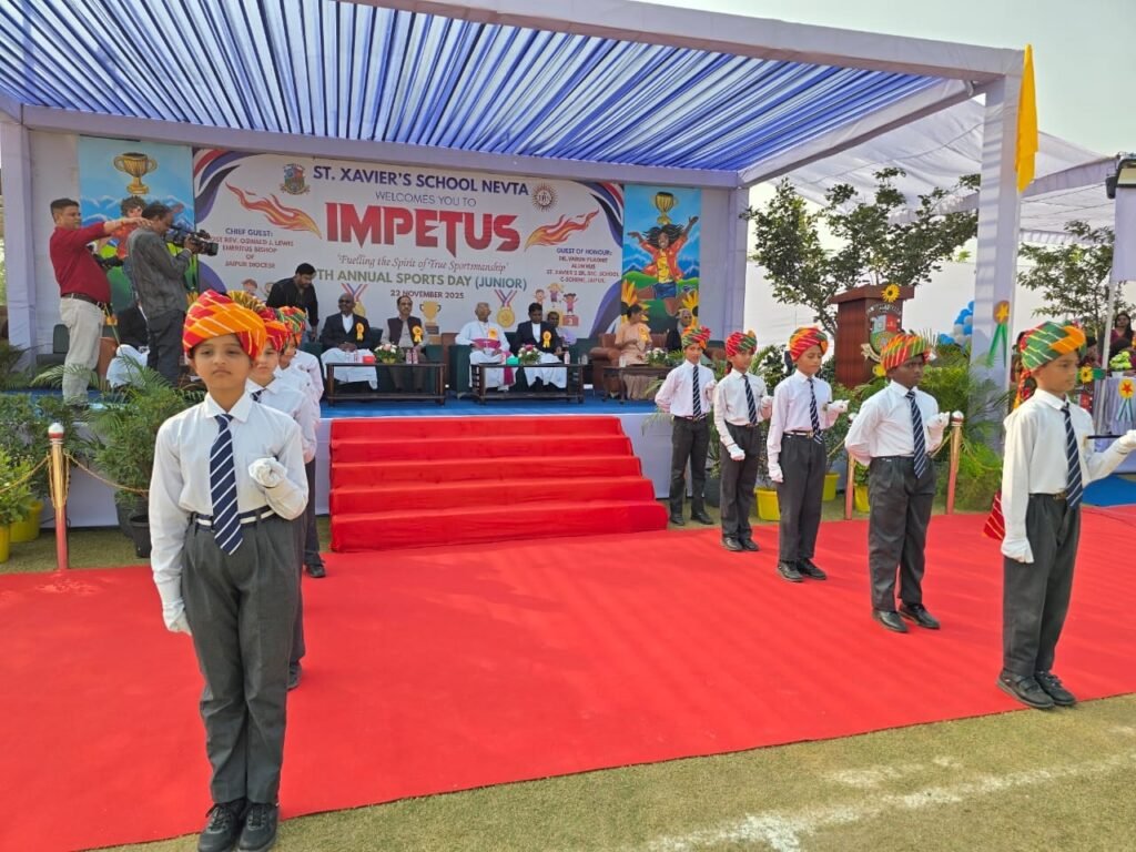Impetus Junior Sports Day 2025 brought extraordinary energy, teamwork, and performances at St. Xavier’s School Nevta- 143 Impetus Junior Sports Day 2025 3