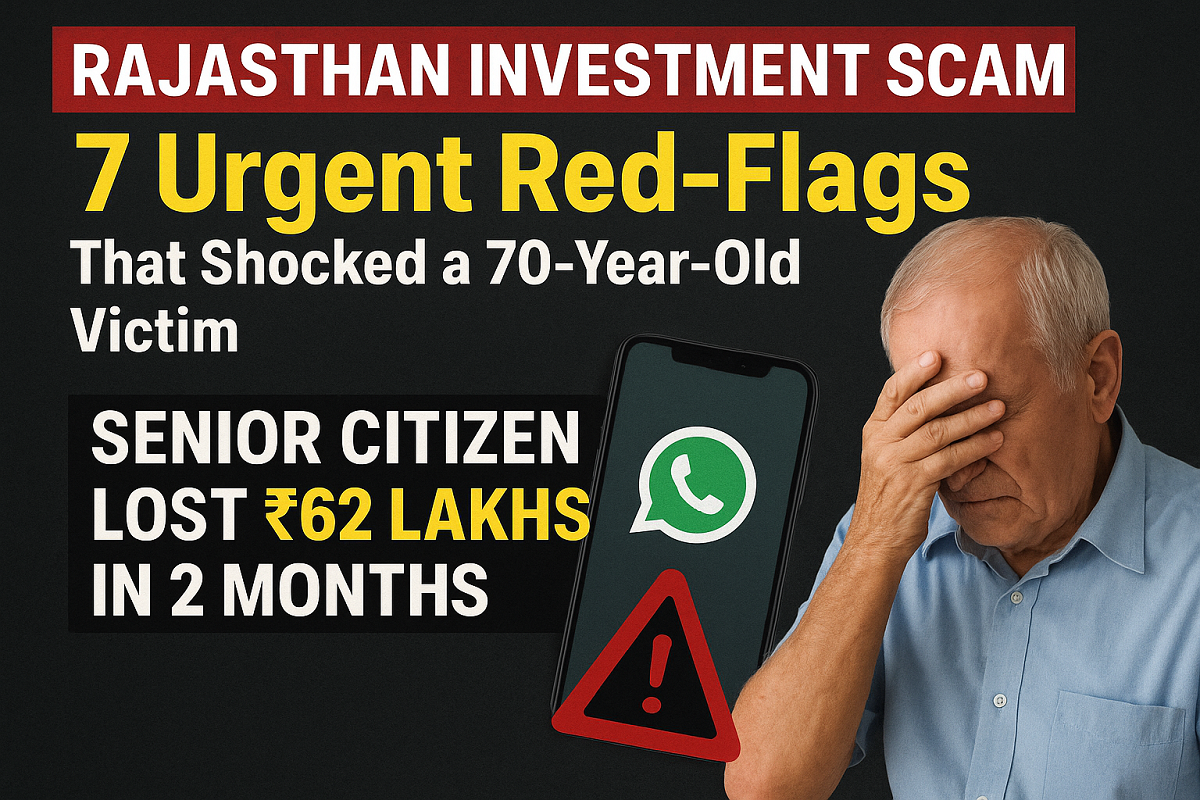 Rajasthan investment scam exposed-how a 70-year-old lost ₹62 lakh in two months- 159 The recent case of the Rajasthan investment scam —