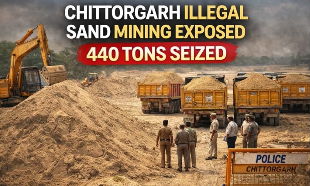 The Chittorgarh Illegal Sand Mining crackdown has revealed not just illegal stockpiles