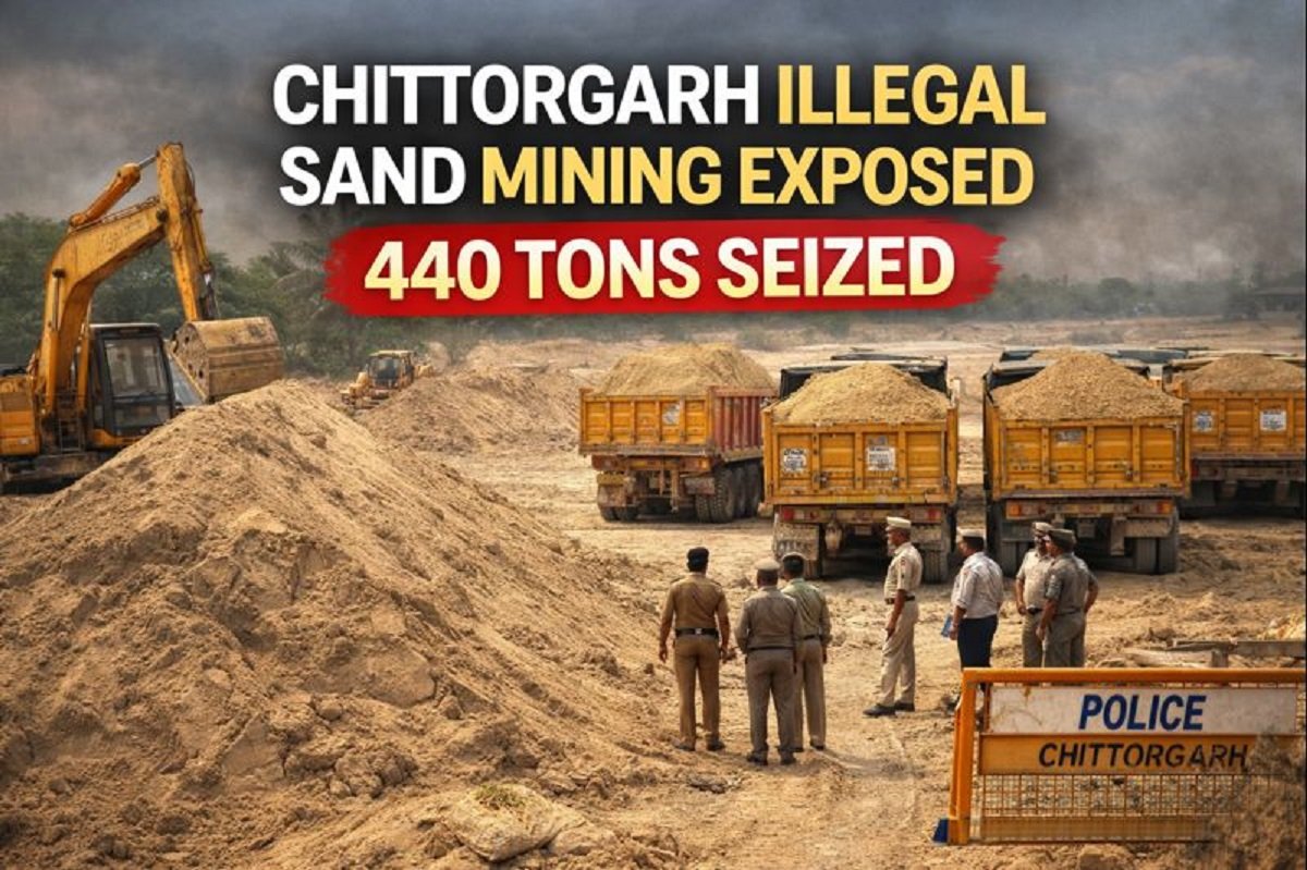 The Chittorgarh Illegal Sand Mining crackdown has revealed not just illegal stockpiles