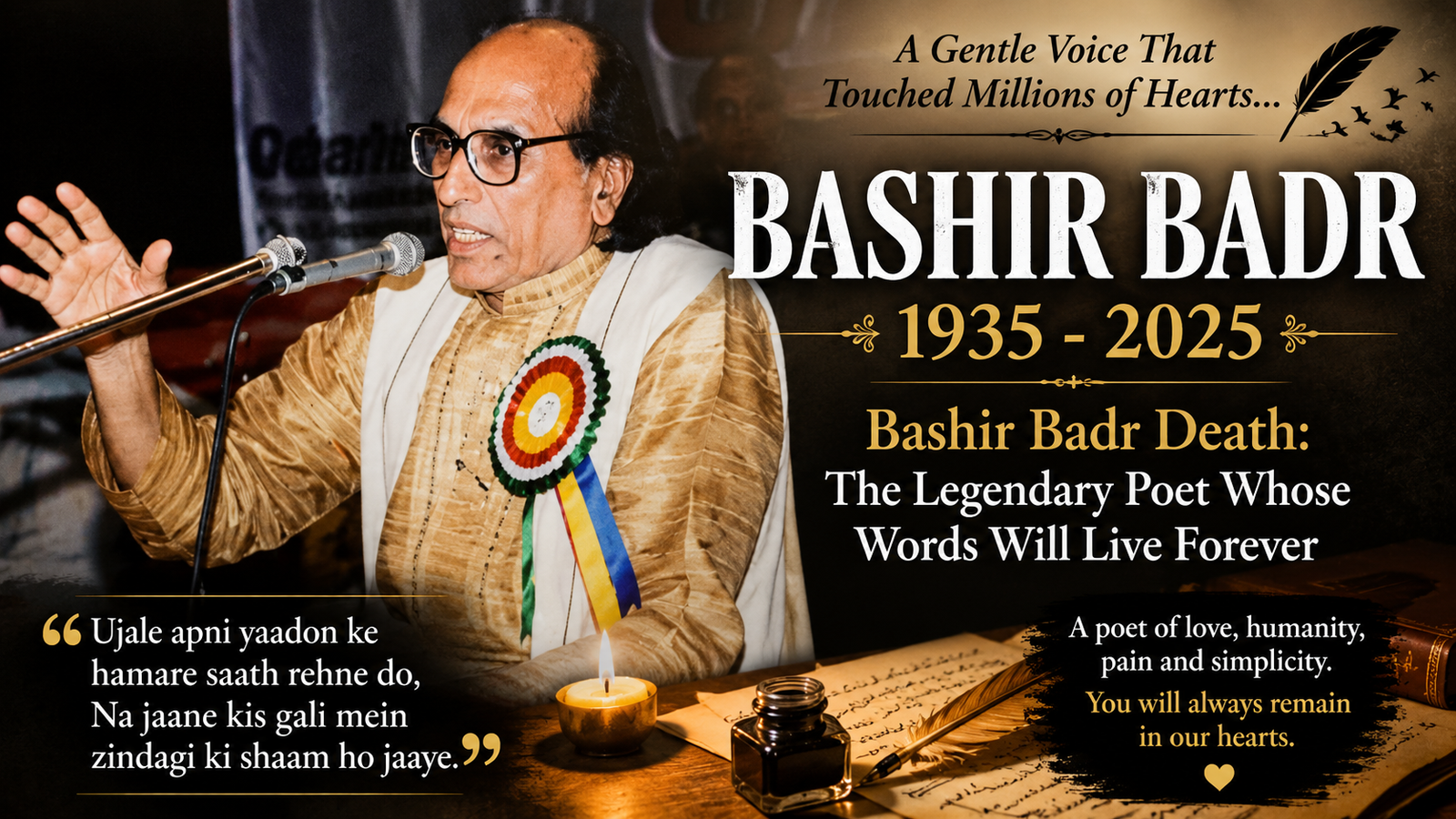 Bashir Badr Death at 91: The Poet Who Taught India How to Feel Love and Loss 156 Bashir Badr