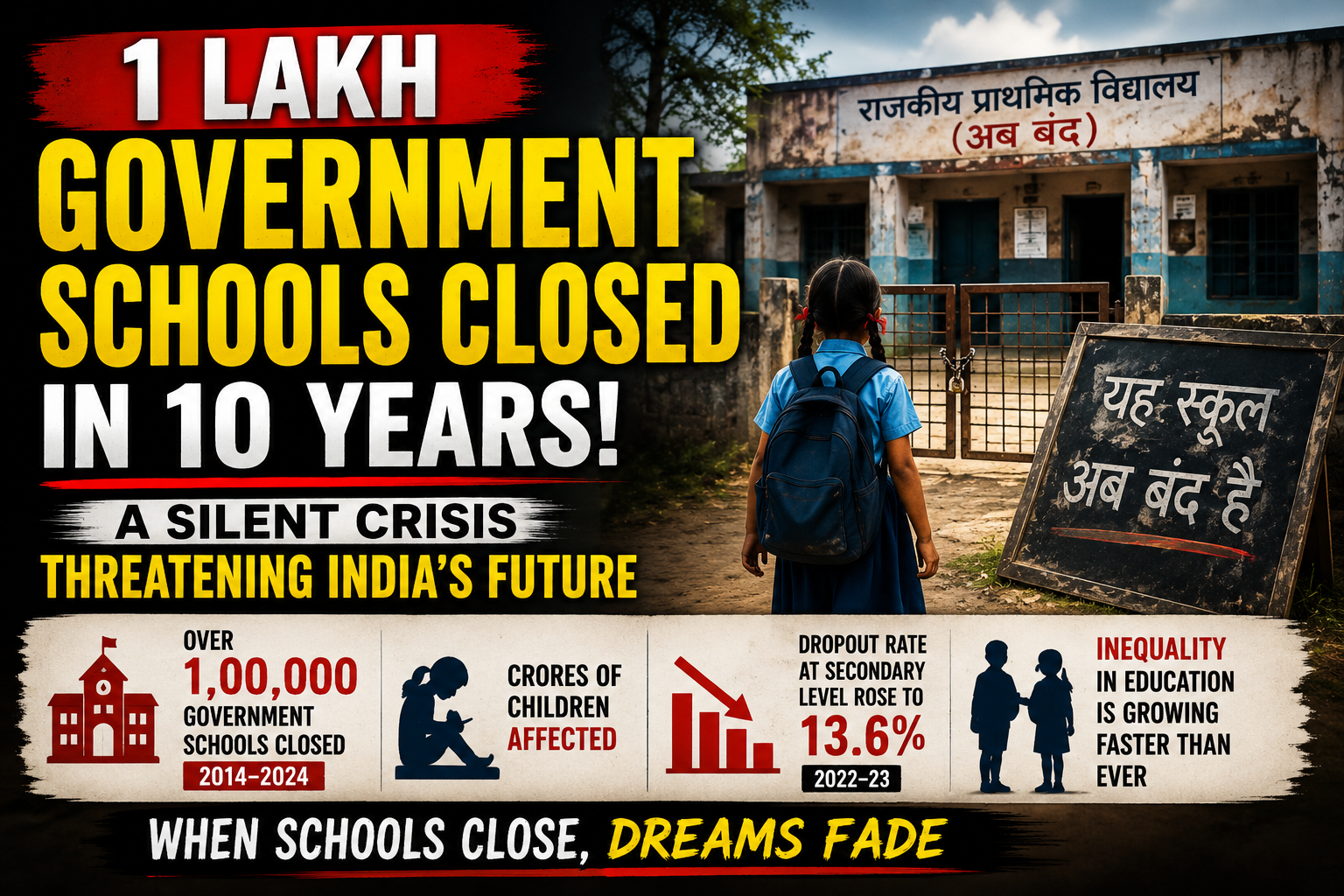 Government School Closures in India