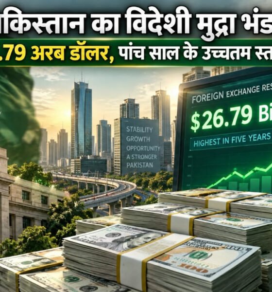 पाकिस्तान का विदेशी मुद्रा भंडार 26.79 अरब डॉलर, पांच साल के उच्चतम स्तर पर