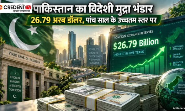 पाकिस्तान का विदेशी मुद्रा भंडार 26.79 अरब डॉलर, पांच साल के उच्चतम स्तर पर
