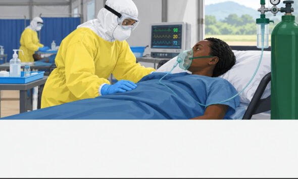 Health workers provide Ebola care in DRC