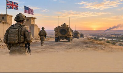 UK US troops leaving Iraq base