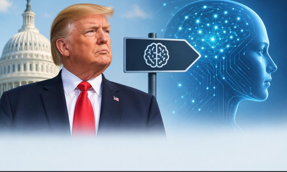 Donald Trump speaking about artificial intelligence