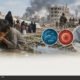Yemen displaced families at mobile health clinic