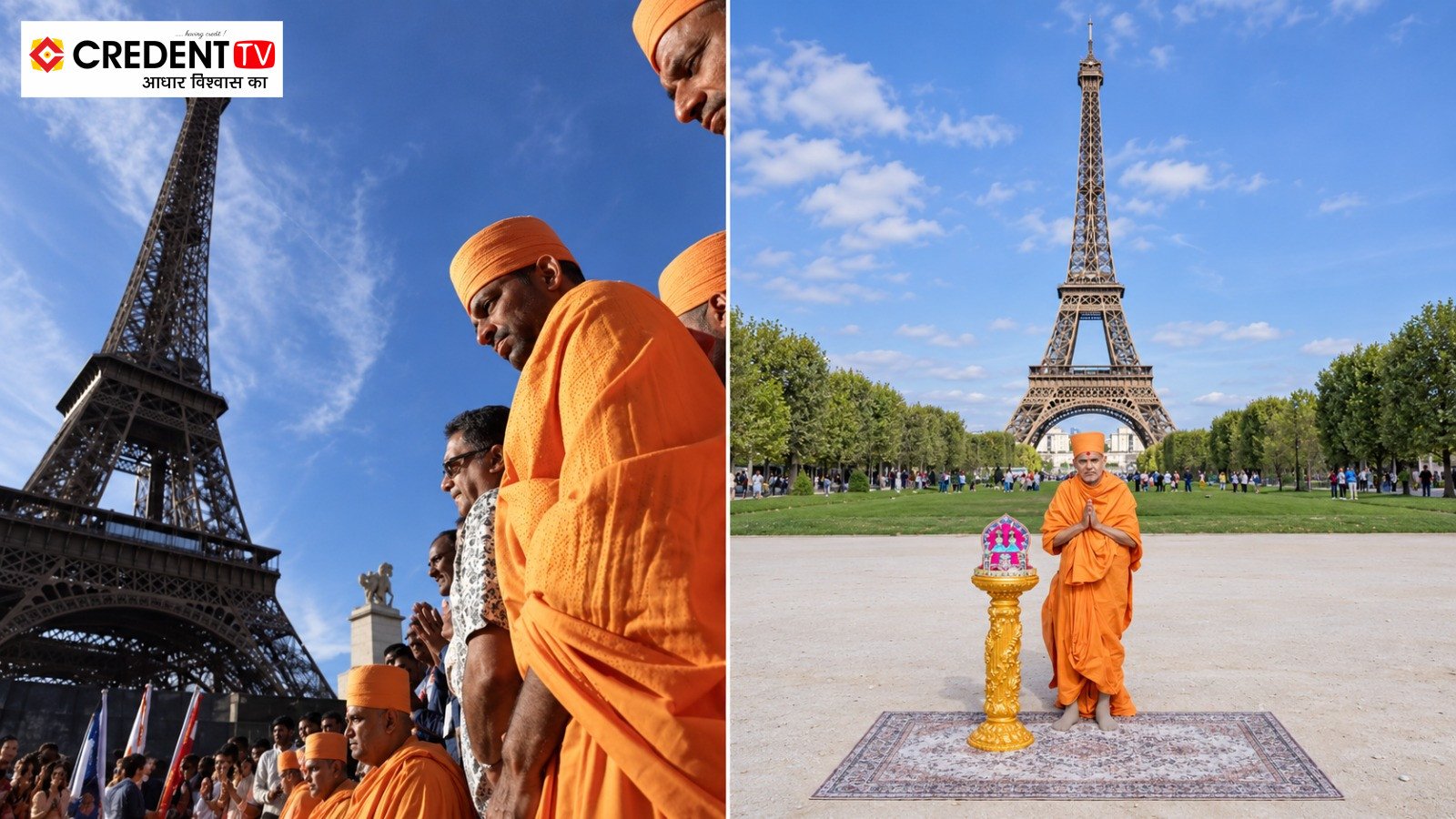 Eiffel Tower Reopens After Staff Strike Over BAPS Delegation Visit