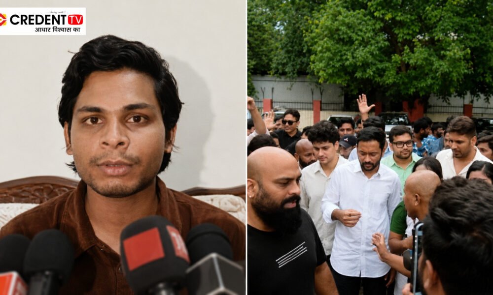 Swatantra Bhardwaj Detained After CJP March to Parliament Street Police Station